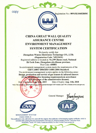 ISO14001:2004 Certification